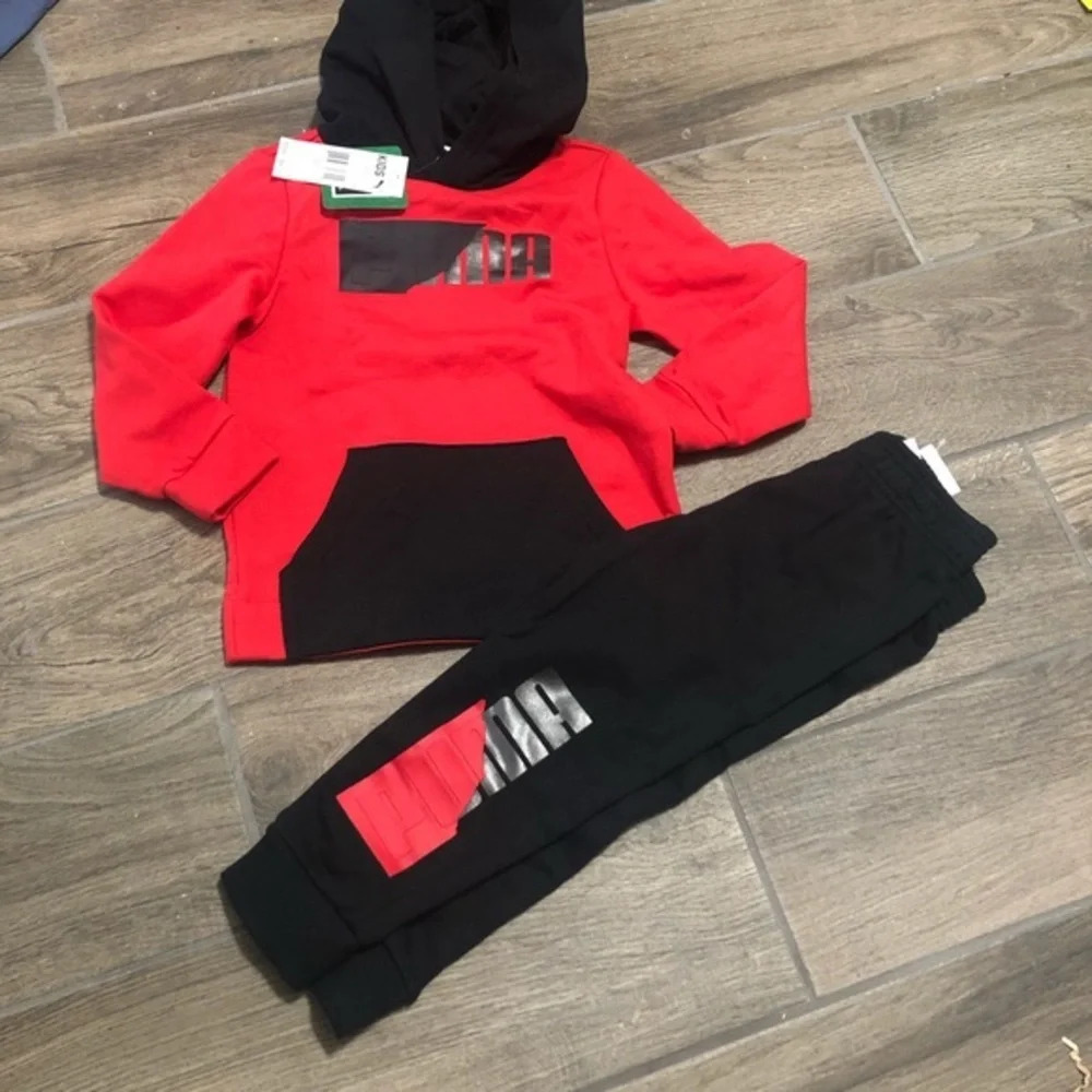 Puma fleece jogger set toddler